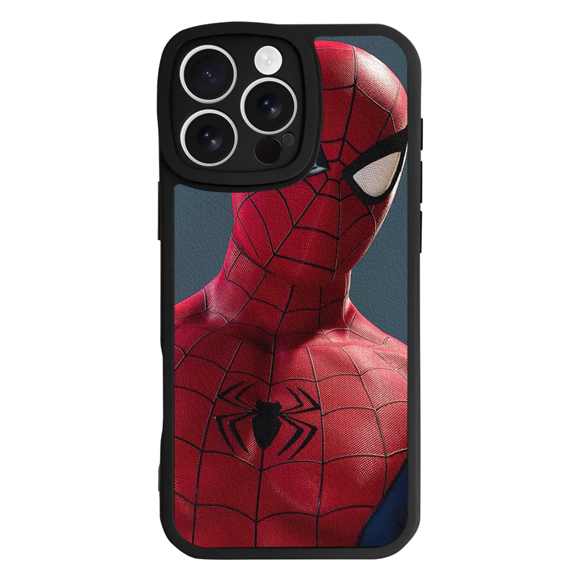 （画像用） Spider Man スパイダーマン 【iPhone 16シリーズ対応】シリコンスマホケース（レザー調） 材質：シリコン